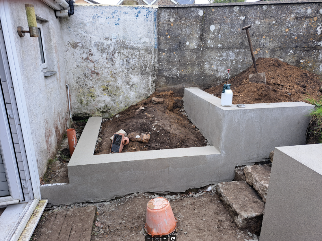 Garden wall rendering