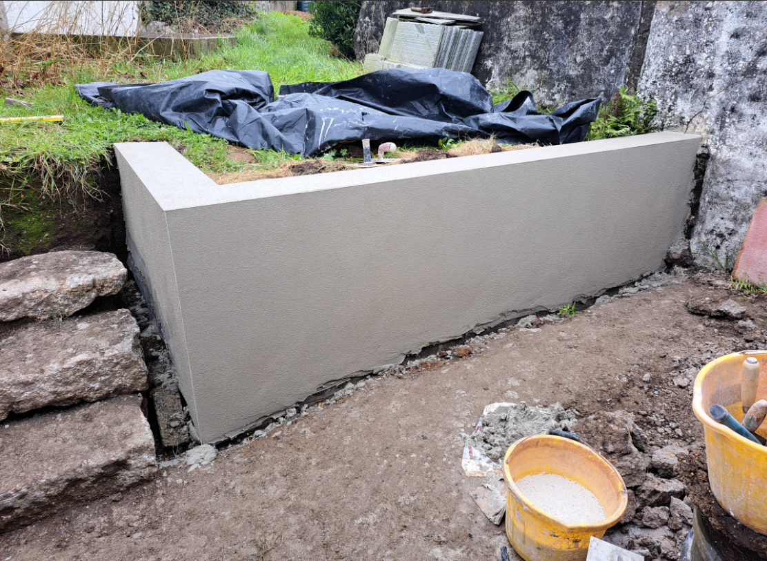Garden wall rendering