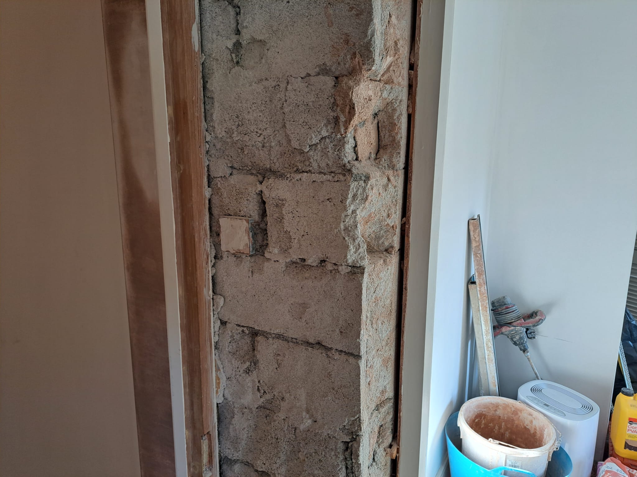 Inside plastering work