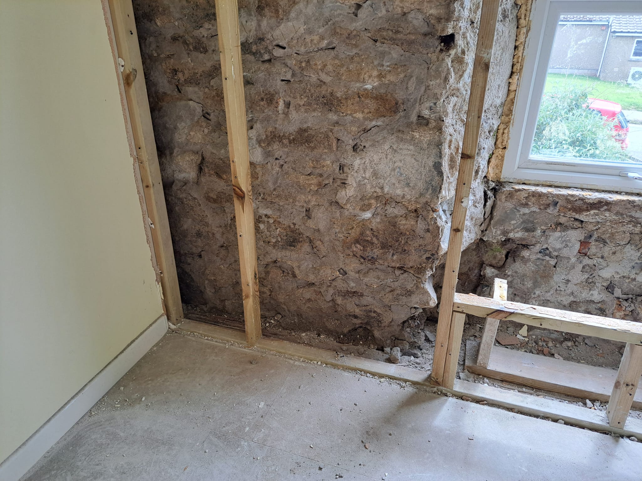 Inside plastering work