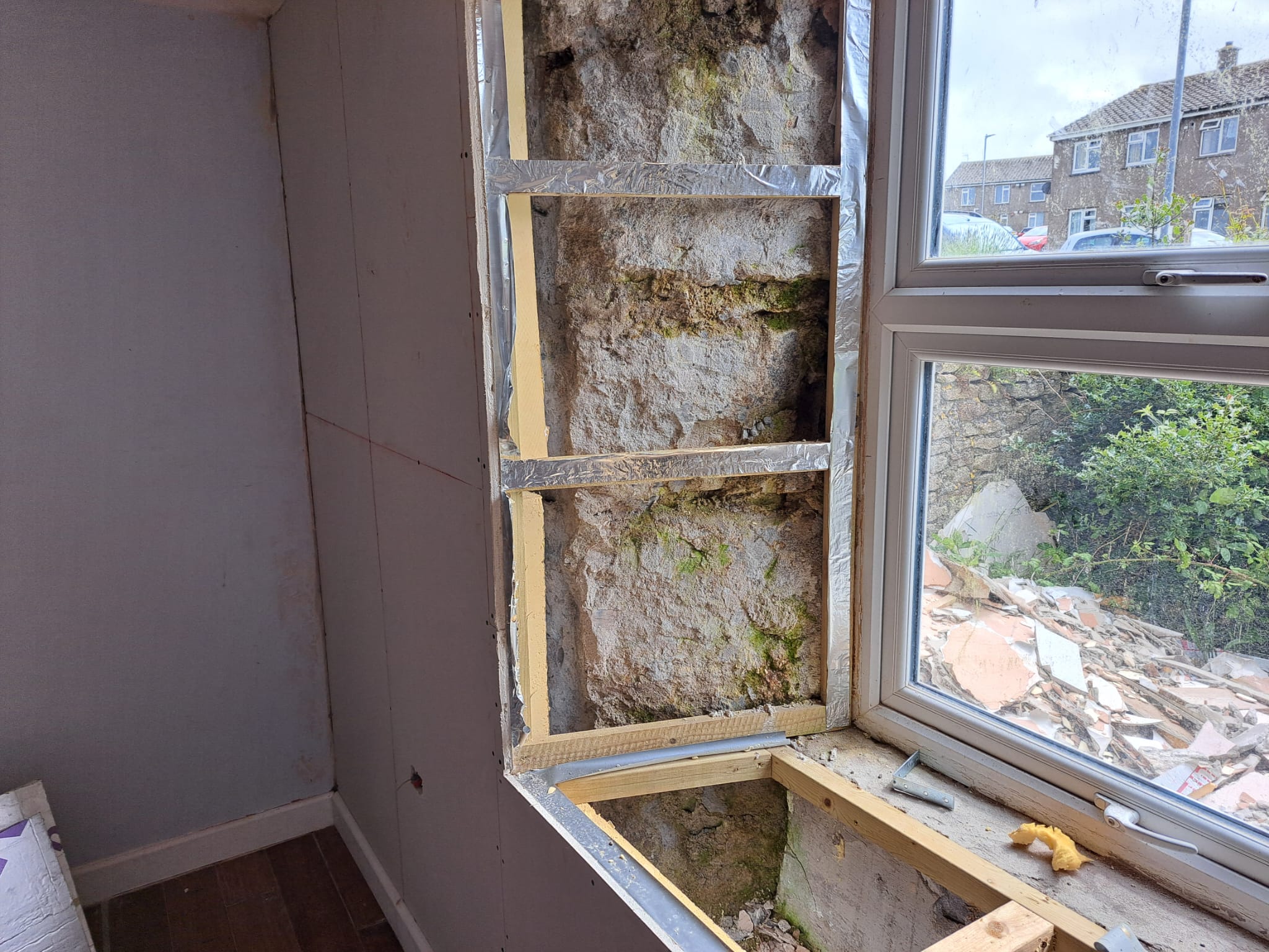 Inside wall plastering