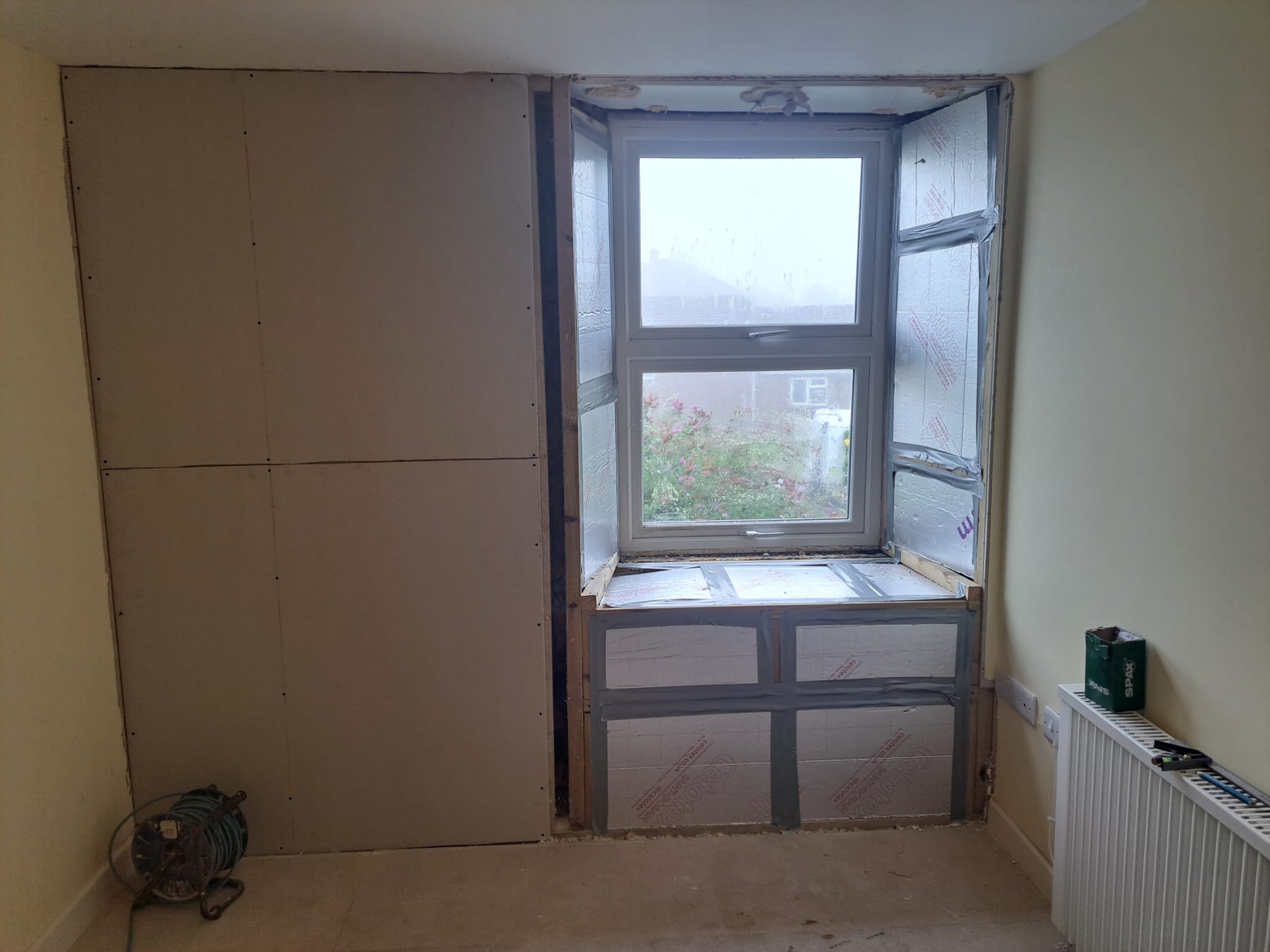 Inside wall plastering