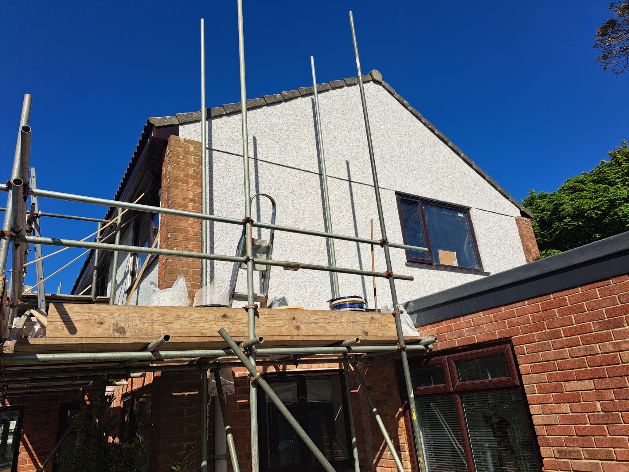 Outside rendering work