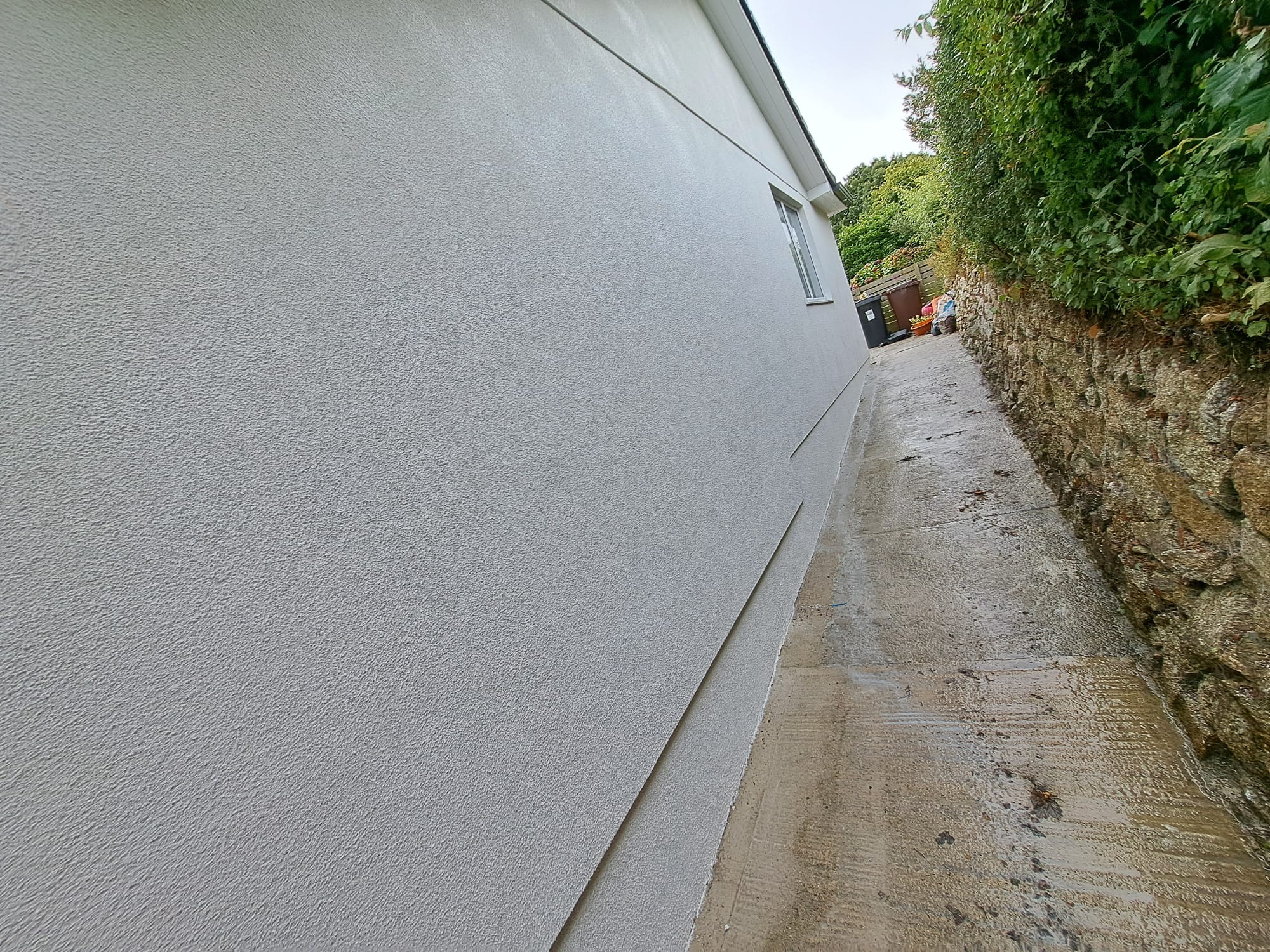 Exterior house plastering