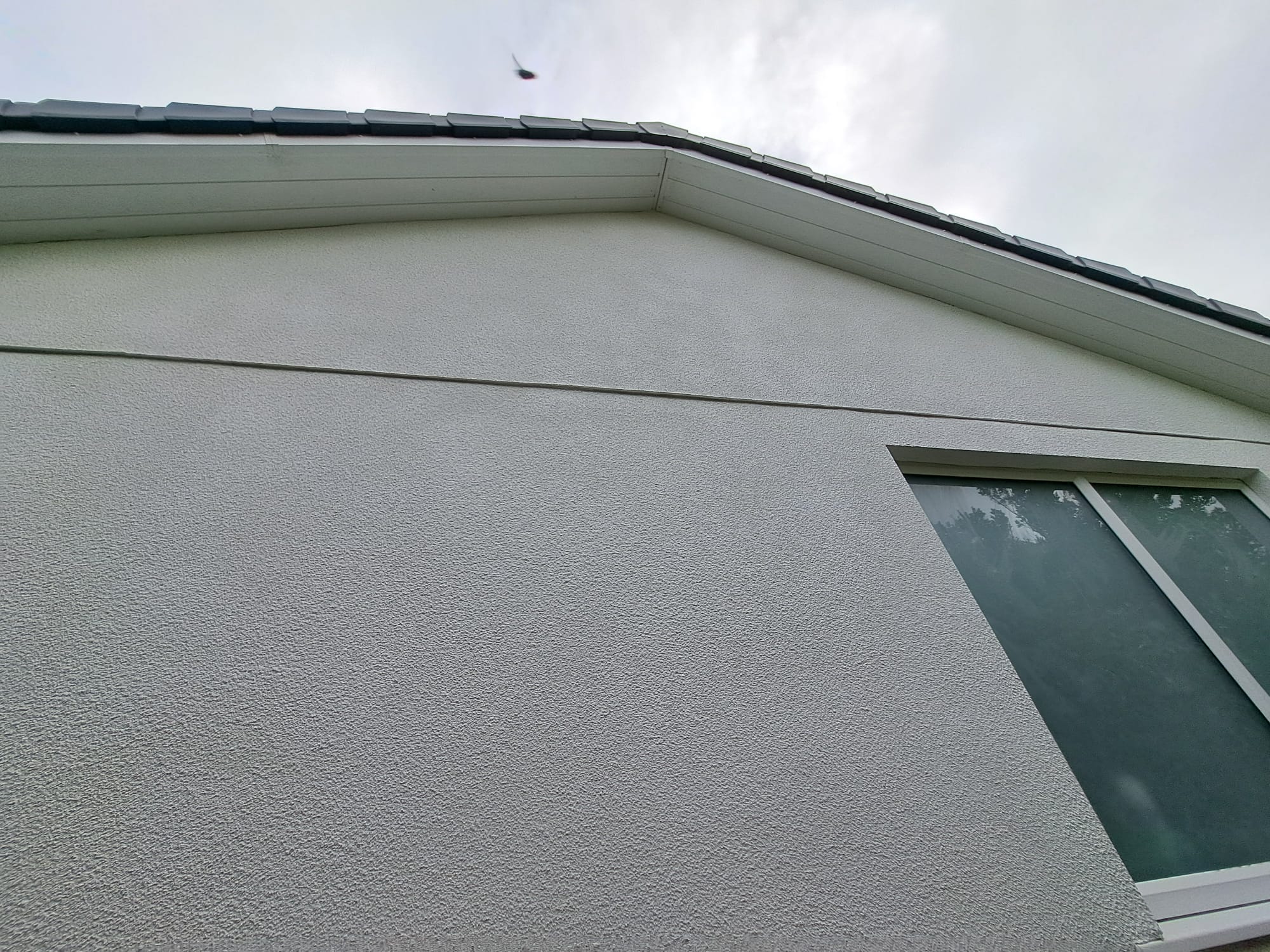 Exterior house plastering